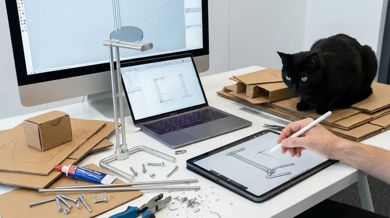 אומן יוצר מוצרי בית בעבודת יד במלאכה