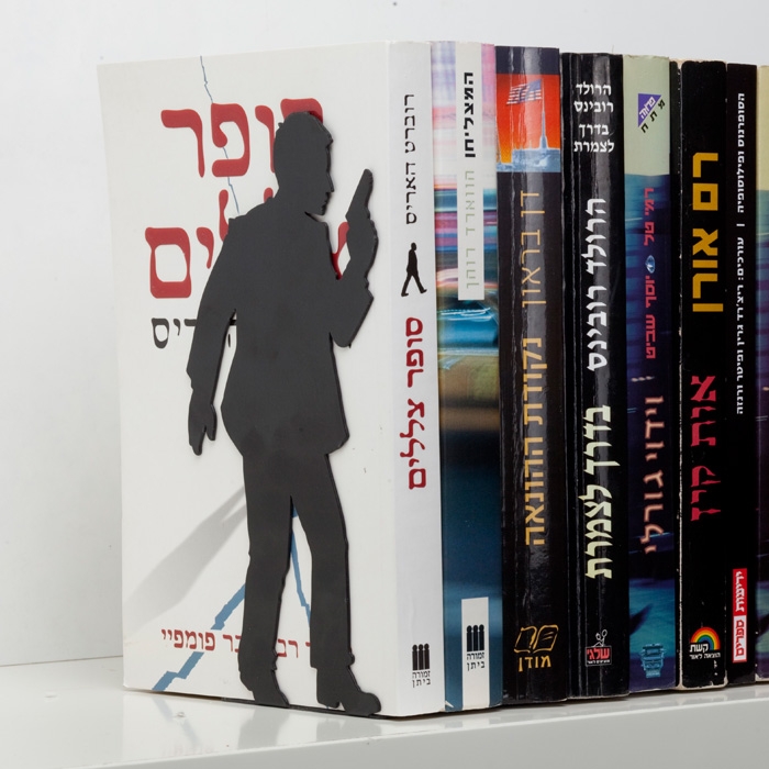 "By the book" Bookend - for action books