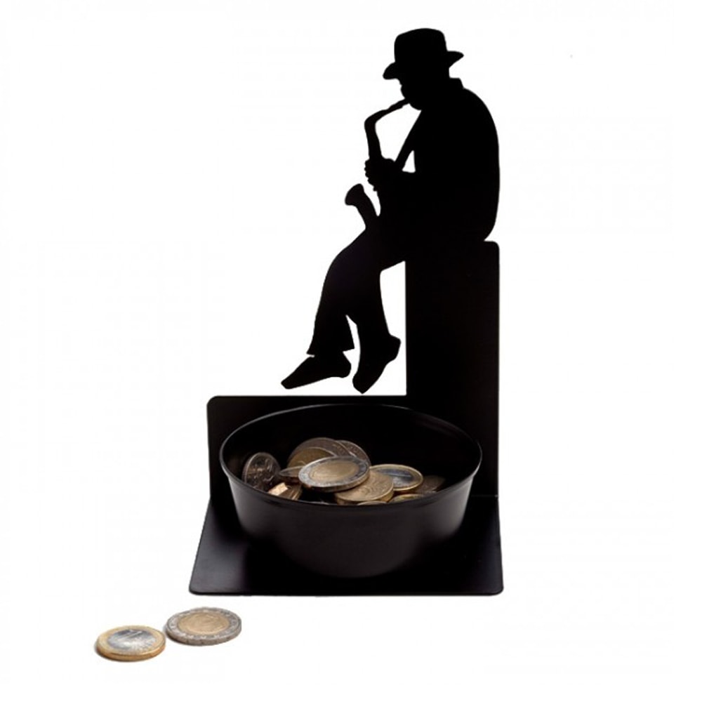 Spare Some Change - Saxophonist Coin Holder Unique Gifts by Artori 